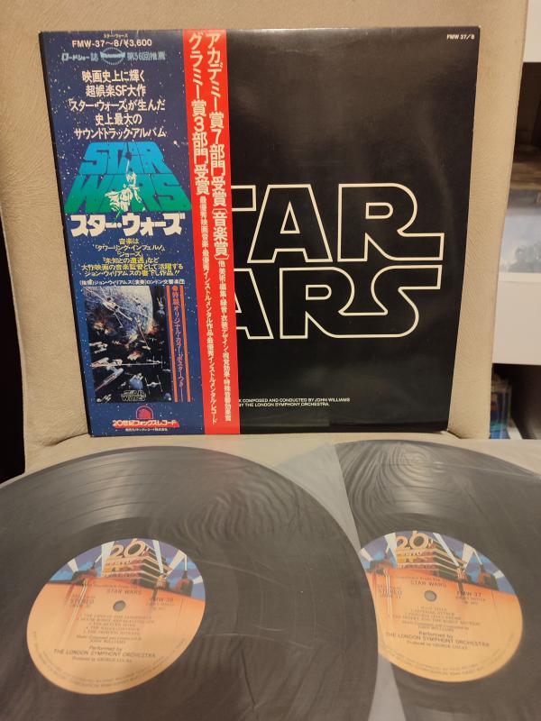 STAR WARS Soundtrack - John Williams - 1977 Japonya Basım Nadir 2xLP Plak - Obi’li Posterli2.el