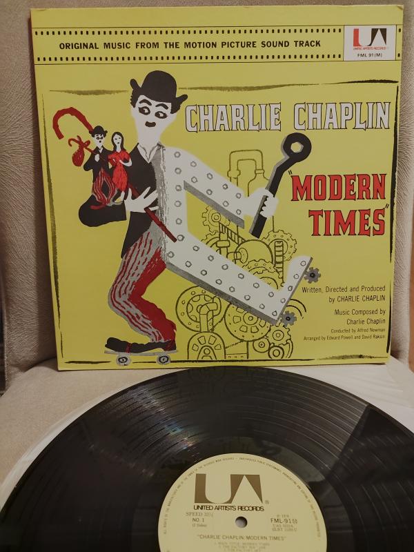 MODERN TIMES / Charlie Chaplin  - Soundtrack - 1978 Japonya Basım LP Albüm Plak 2.EL