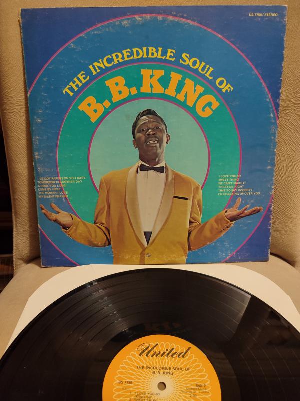 B.B. KING - The Incredible Soul Of B.B. King - 1970 USA Basım LP Plak Albüm 2.el