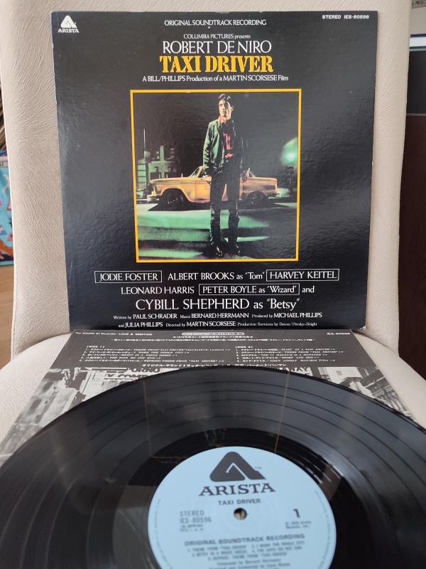 TAXI DRIVER Soundtrack / Bernard Herrmann  1976 Japonya Basım Nadir LP Plak Albüm 2.EL