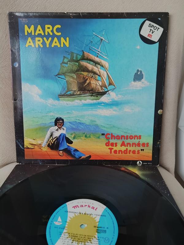 MARC ARYAN - Chansons Des Années Tendres - 1978 Belçika Basım LP Plak Albüm 2.EL