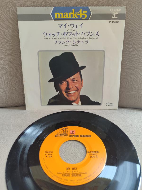 FRANK SINATRA - My Way - 1971 Japonya Basım 45lik Plak 2.EL