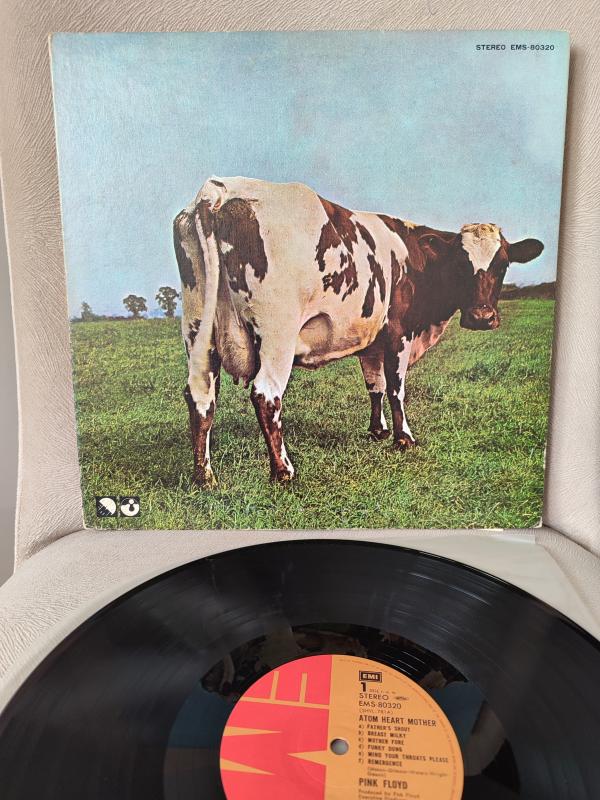 PINK FLOYD - Atom Heart Mother - 1974 Japonya Basım Nadir LP Plak Albüm 2.EL