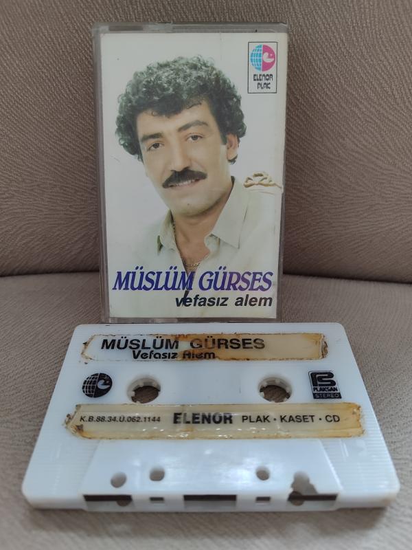 Müslüm Gürses ‎– Vefasız Alem  - 1988 Türkiye Basım Kaset Albüm 2.EL
