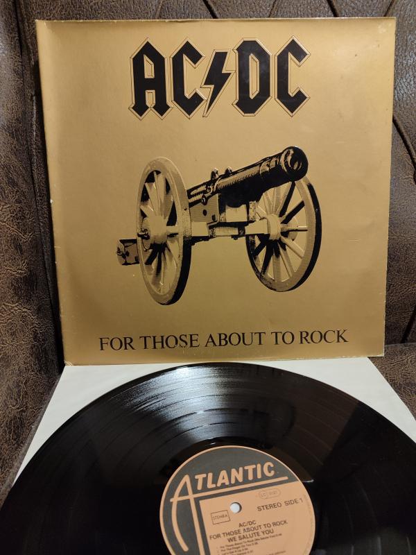 AC/DC - For Those About The Rock We Salute You  1981 Almanya  Basım LP Plak 2.EL