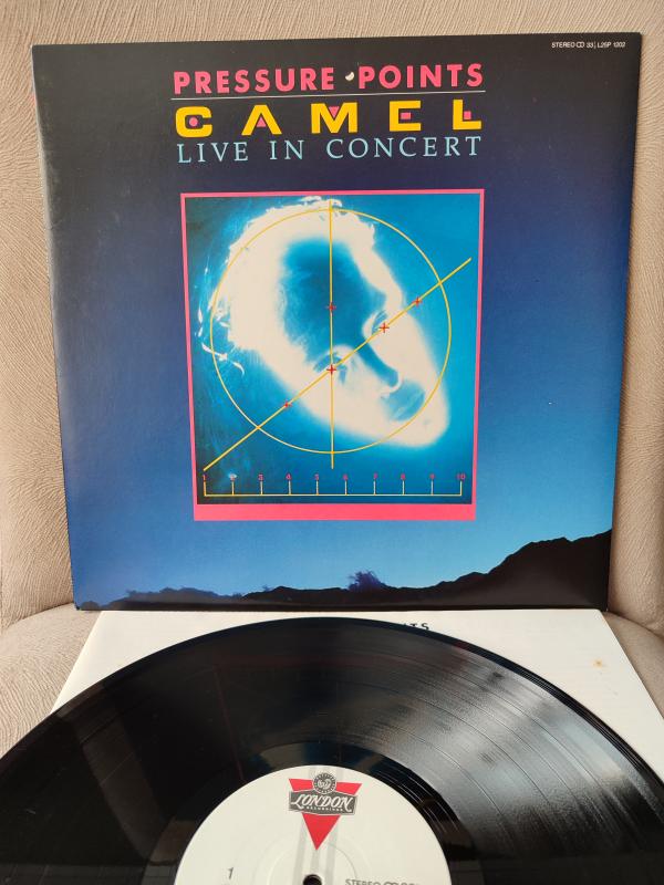 CAMEL - Pressure Points / Live in Concert - 1985 Japonya  Basım Plak Albüm 2.el