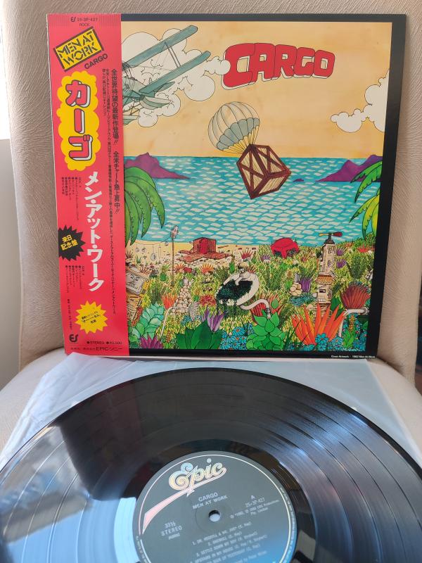 MEN AT WORK - Cargo - 1983 Japonya Basım - 33lük LP Plak - Obi’li 2.el