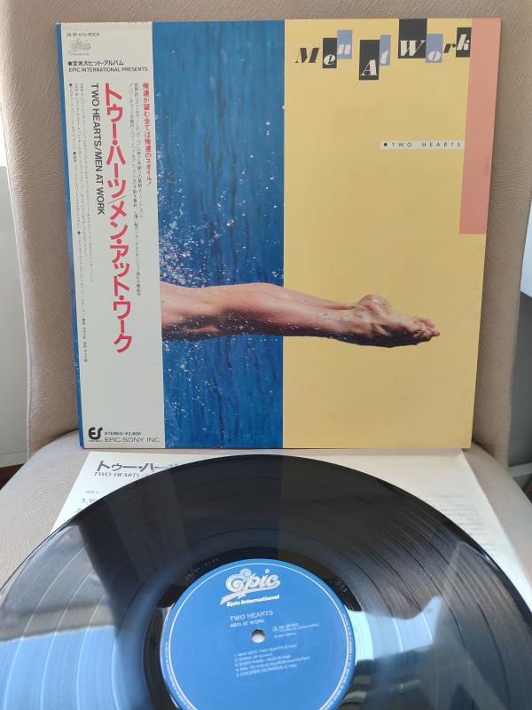 MEN AT WORK - Two Hearts - 1985 Japonya Basım - 33lük LP Plak - Obi’li 2.EL