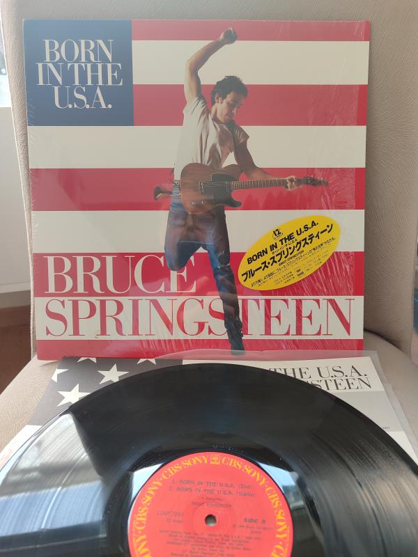 BRUCE SPRINGSTEEN - Born In The U.S.A.  1985 USA  Basım Maxi 45lik Plak 2.EL