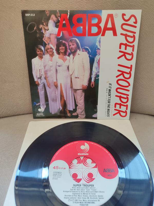 ABBA - Super Trouper  - Japonya 1980 Basım 45lik Plak 2.el
