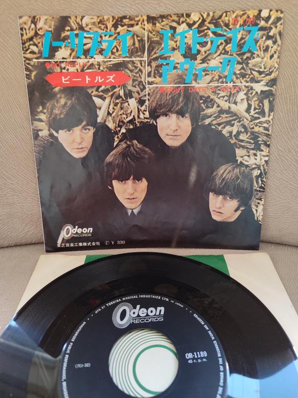 THE BEATLES - No Reply / Eight Days A Week - Japonya 1965 Basım 45lik Plak 2.EL