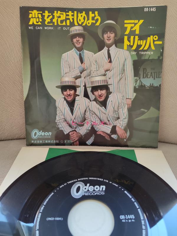 THE BEATLES - We Can Work It Out / Day Tripper - Japonya 1966 Basım 45lik Plak 2.EL