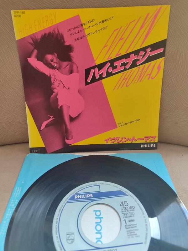 EVELYN THOMAS - High Energy 1985 Japonya Basım 45lik Plak 2.el