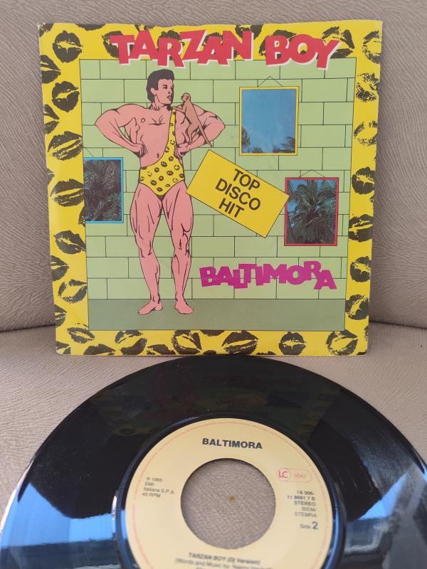 BALTIMORA - TARZAN BOY - 1985 ALMANYA BASIM  45 LİK PLAK 2.EL