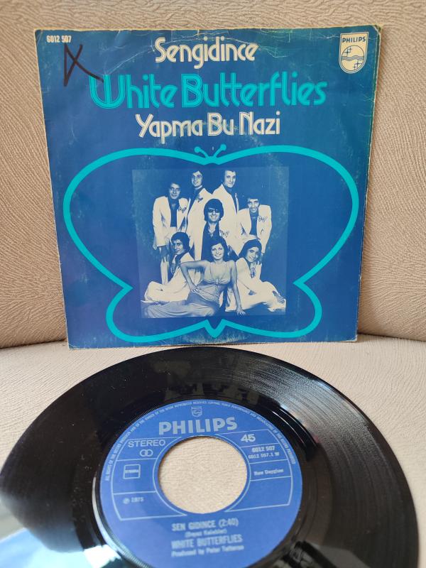 White Butterflies ( Beyaz Kelebekler )– Sen gidince - 1975 Hollanda Basım 45 lik Plak-2.EL