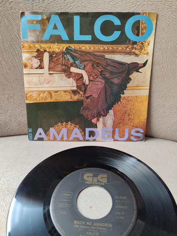 Falco – Rock Me Amadeus  - 1985  Almanya Basım 45 lik Plak 2.EL