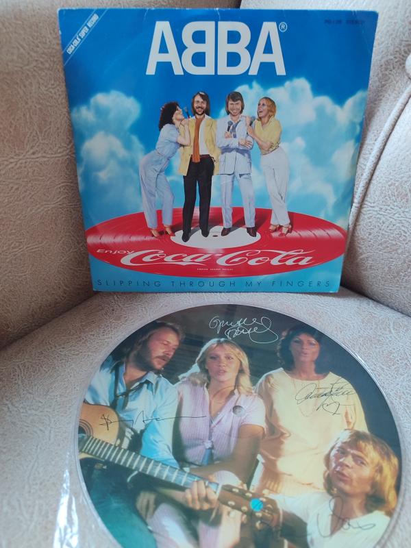 ABBA - Slipping Through My Fingers - 1981 Japonya Basım One Sided 45lik Picture Disc 2.el