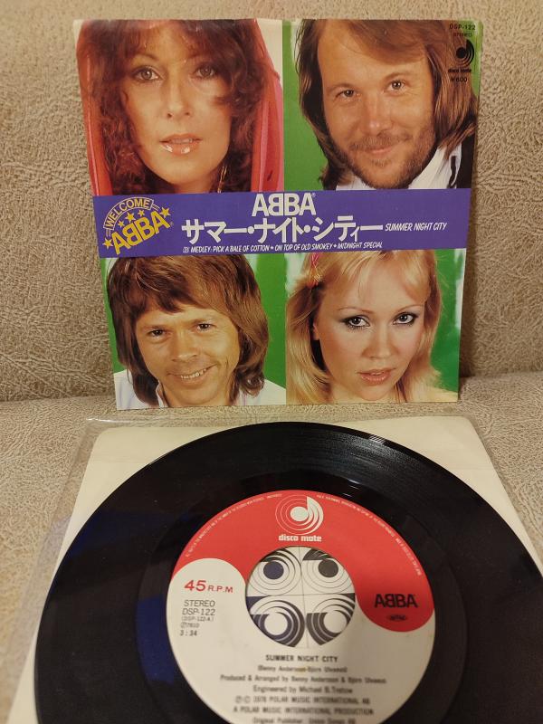 ABBA - Summer Night City - 1978 Japonya Basım 45lik Plak 2.el