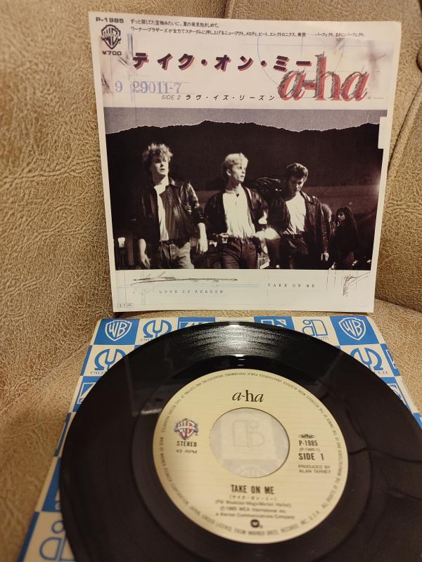 A-HA - Take On Me  - 1985 Japonya Basım 45lik Plak 2.el