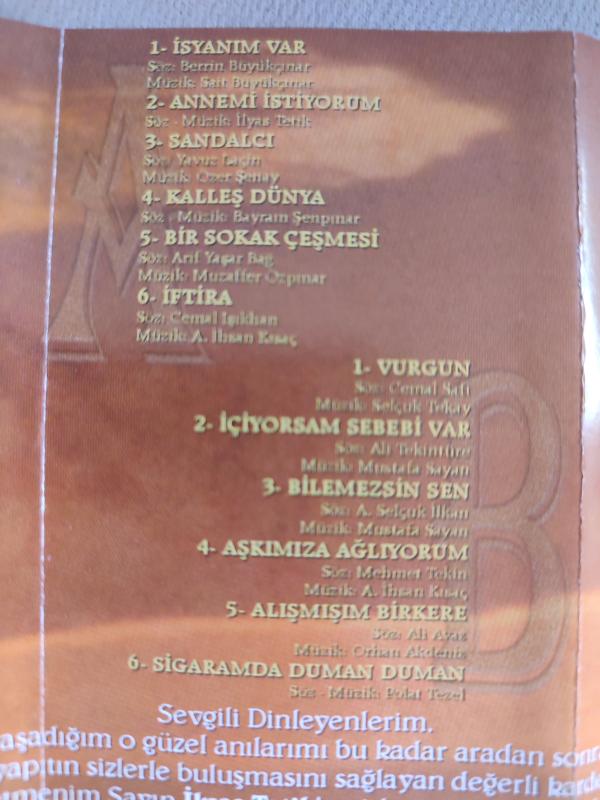 VAHDET VURAL 2000 - Almanya Basım Kaset Albüm / Akbaş Müzik 2.EL