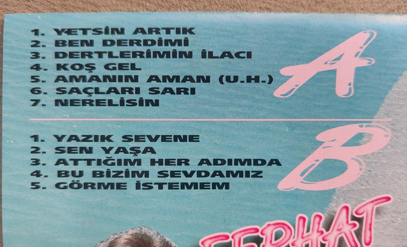 FERHAT GÜZEL - Yetsin Artık   Almanya Basım Kaset Albüm / Destan Müzik 2.el