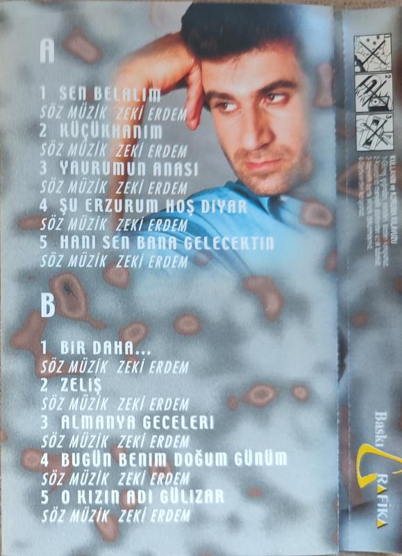 ZEKİ ERDEM - Bir Daha - 2000 Almanya Basım Kaset Albüm / Akbaş  Müzik 2.el