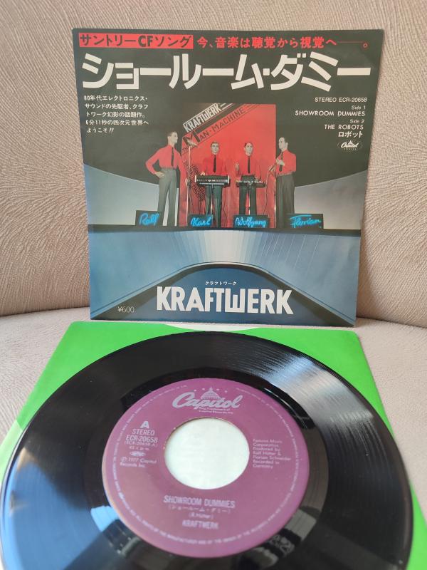 KRAFTWERK - The Robots / Showroom Dummies - 1980 Japonya Basım 45lik Plak 2.EL