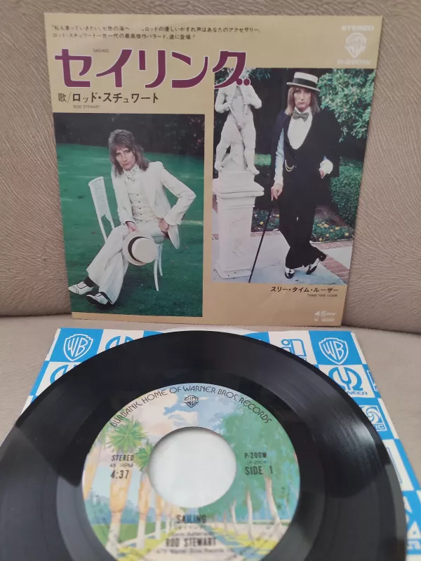 ROD STEWART - Sailing - 1977 Japonya Basım 45lik Plak 2.el