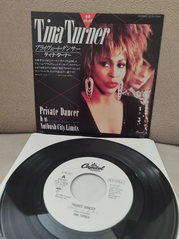 TINA TURNER - Private Dancer - 1985 Japonya Basım 45lik Plak 2.el