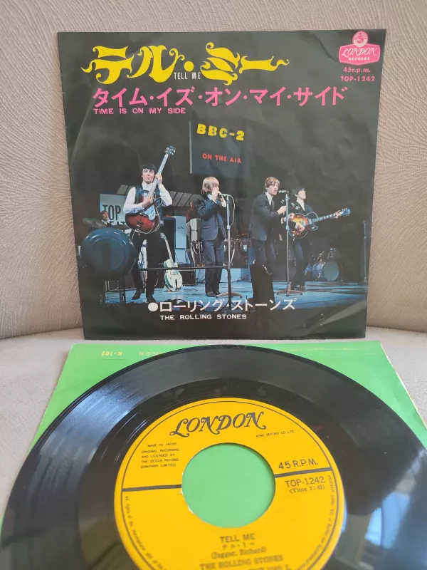 ROLLING STONES - Tell Me / Time is On My Side 1968 Japonya Basım 45lik Plak 2.EL