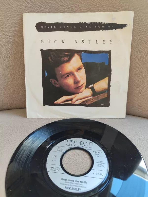 RICK ASTLEY - Never Gonna Give You Up - 1987 Almanya Basım 2.el