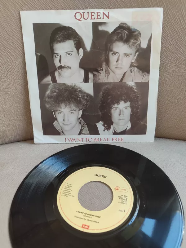 Queen – I Want To Break Free -  1984  Holanda  Basım 45lik Plak 2.el