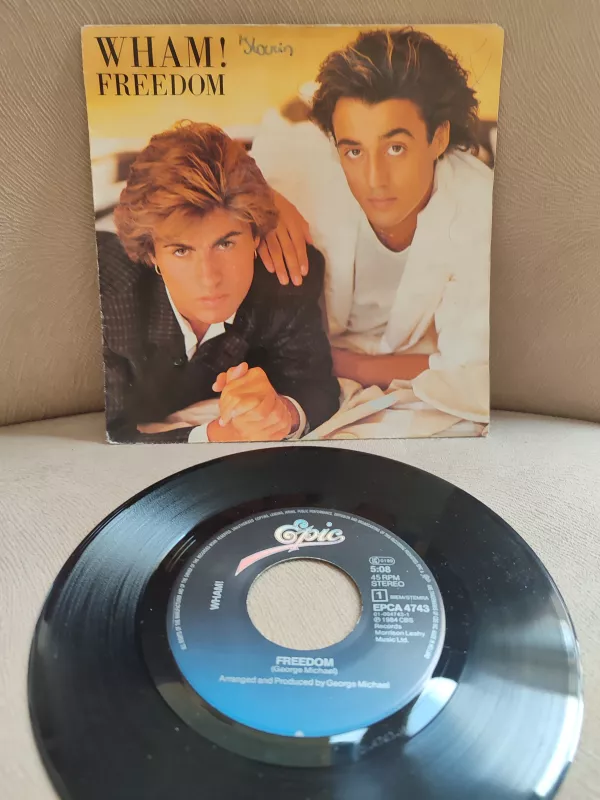 WHAM  - FREEDOM -  1984   HOLLANDA  BASIM 45 LİK PLAK 2.EL