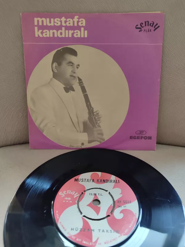 MUSTAFA KANDIRALI - Hüzzam Taksim / Uşşak Taksim - Türkiye Basım 45lik Plak 2.EL