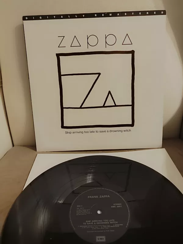 FRANK ZAPPA - Ship Arriving Too Late To Save A Drowning Witch 1985 İngiltere Basım Plak 2.el