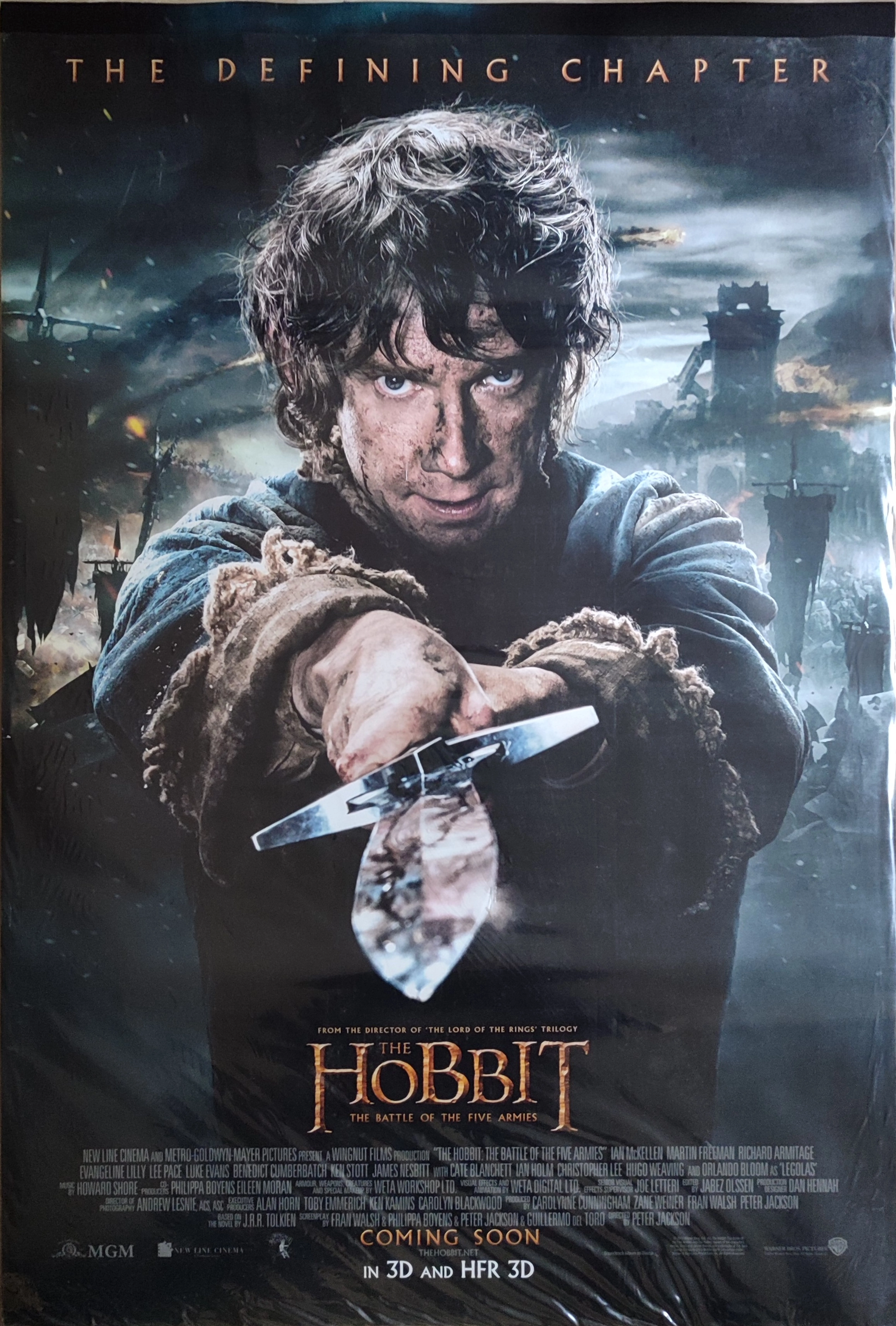 HOBBIT - 70X100 CM EBATLARINDA ORJİNAL WARNER BROS BASIM FİLM AFİŞİ