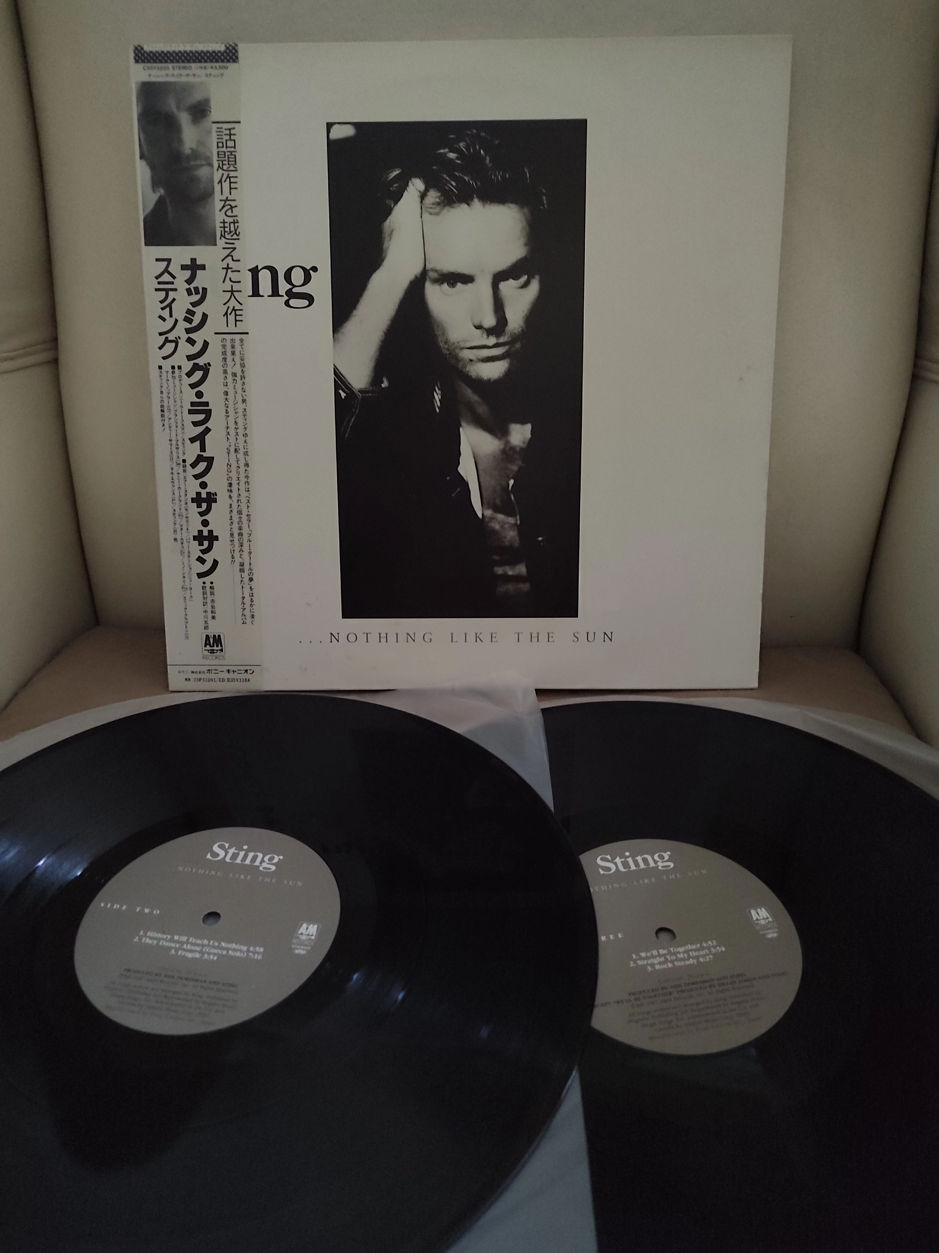 STING - ...Nothing Like The Sun - 1987 Japonya Basım LP Plak - Obi’li 2.EL