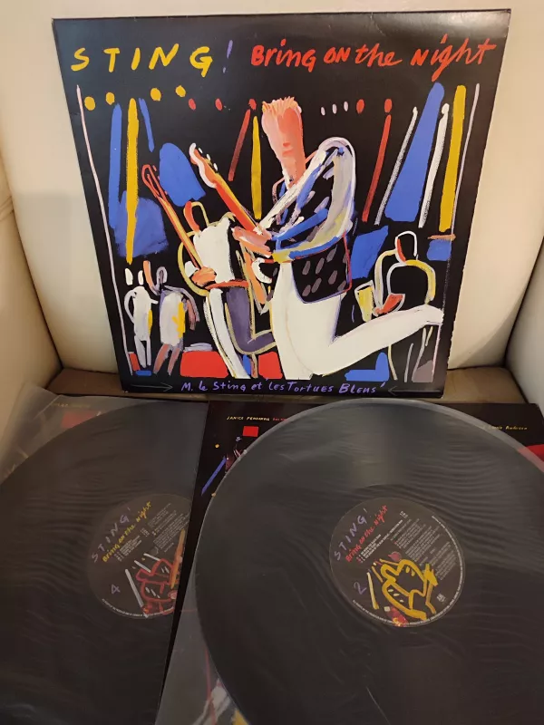 Sting – Bring On The Night - 1986 İngiltere Basım - 33lük Double 2XLP Plak-2.el