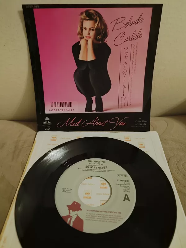 BELINDA CARLISLE - Mad About You - Nadir  1986 Japonya Basım 45lik  Plak 2.el