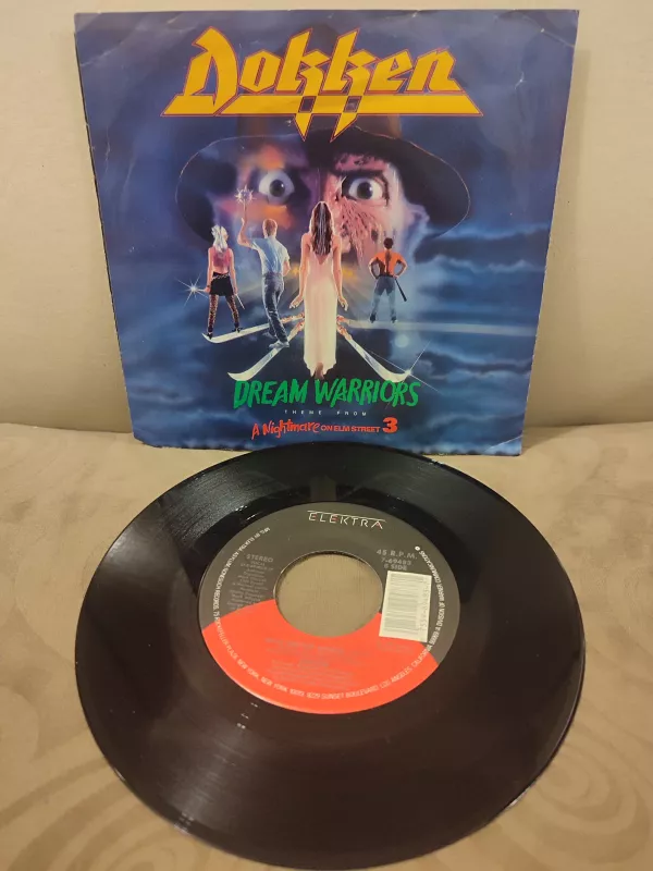 DOKKEN - Dream Warriors / Theme From A Nightmare on Elm Street  1987 USA Basım 45lik Plak 2.EL