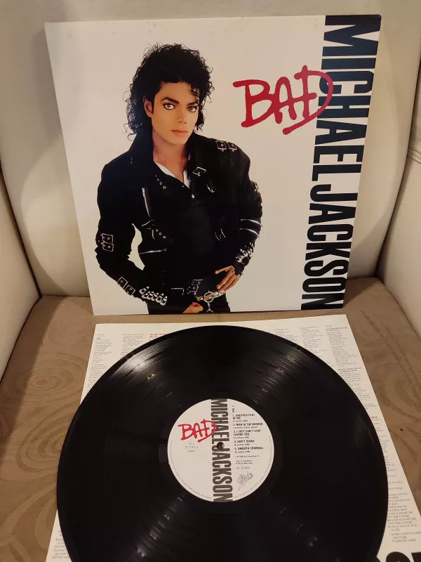 MICHAEL JACKSON - Bad - 1987 Japonya Basım LP Plak Albüm 2.EL