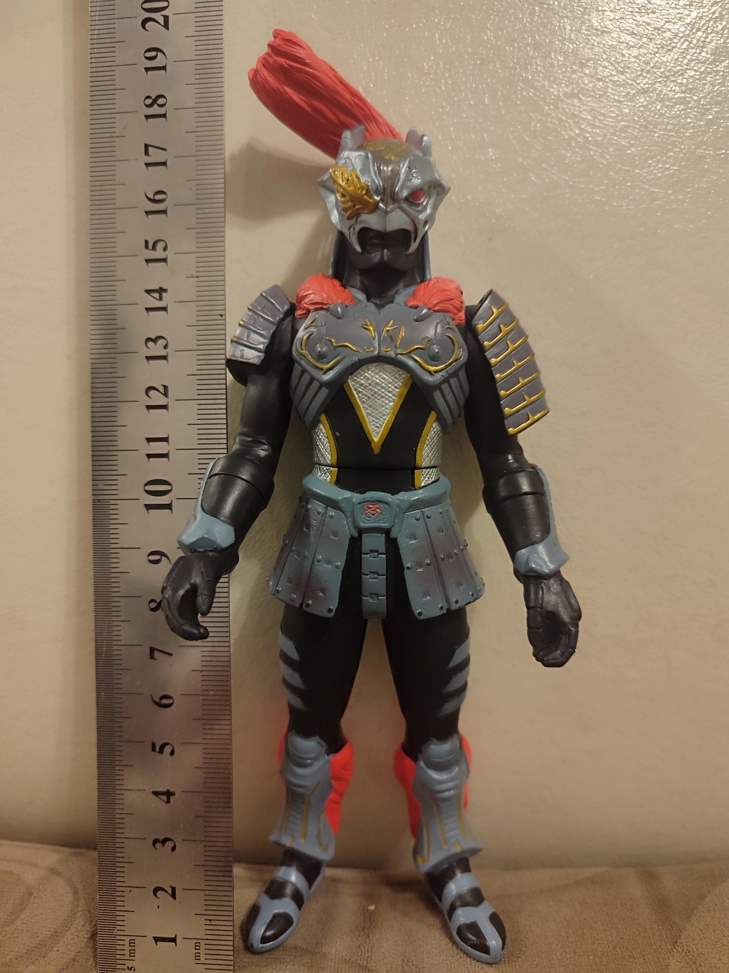 Space Swordsman Zamsher  Figure - 2006 Bandai Yapım Orjinal Japon Canavar Figürü - Boy : 19 cm