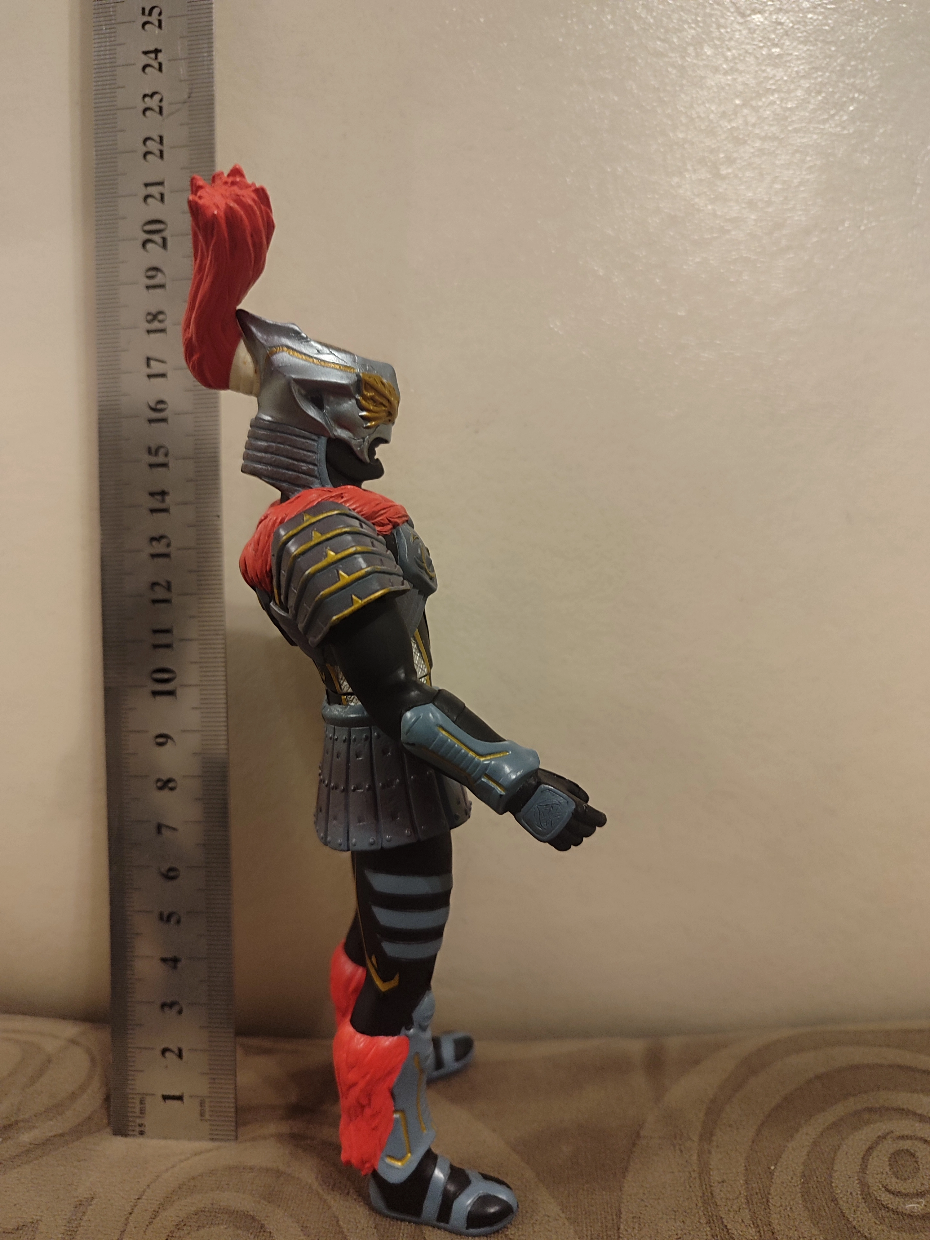 Space Swordsman Zamsher  Figure - 2006 Bandai Yapım Orjinal Japon Canavar Figürü - Boy : 19 cm
