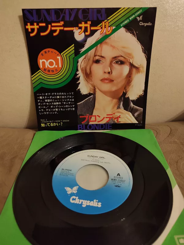 BLONDIE - Sunday Girl / I Know But I Don’t Know 1979 Japonya Basım 45lik Plak 2.EL