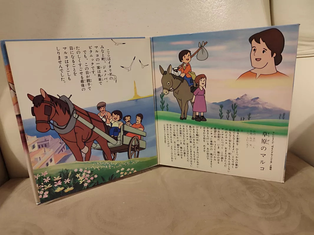 MARCO - Çizgi Film Müzikleri - Nadir 1976 Japonya Basım  Fleksi Mini 33lük Plak 2.el