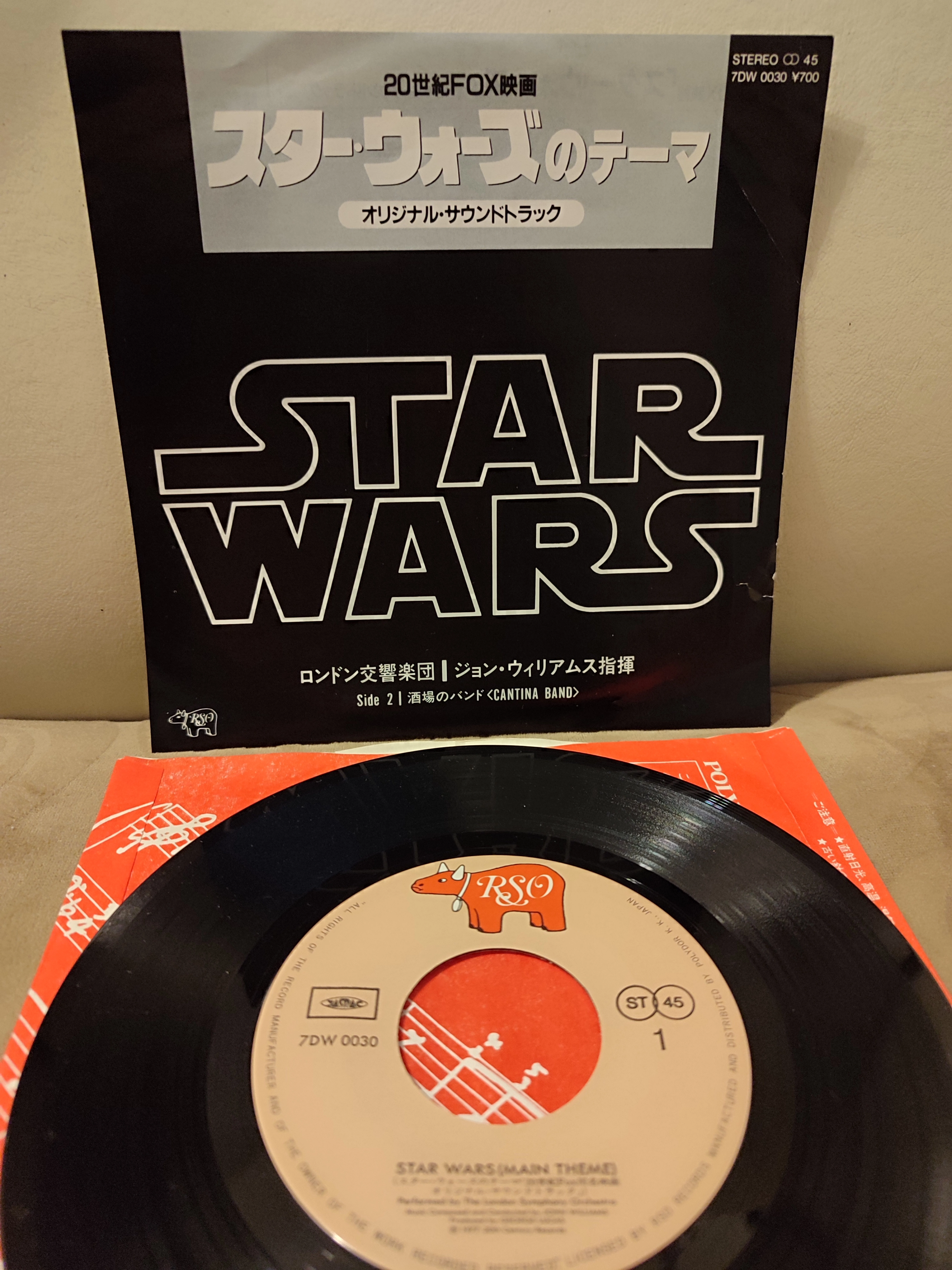 STAR WARS  - Main Title / Cantina Band  1977 Nadir Japonya Basım 45lik Plak 2.EL