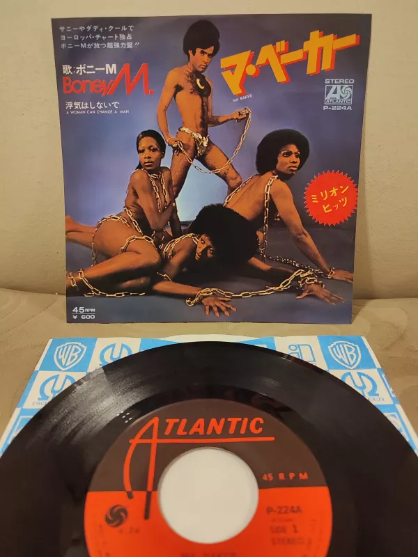 BONEY M - Ma Baker - 1977 Japonya  Basım 45lik Plak 2.el