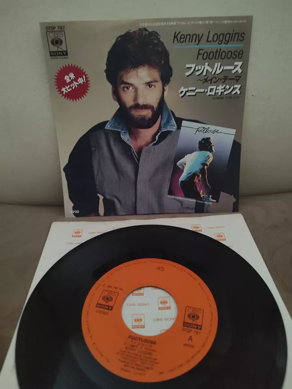 Kenny Loggins - Footloose - 1984 Japonya Basım 45lik Plak 2.el