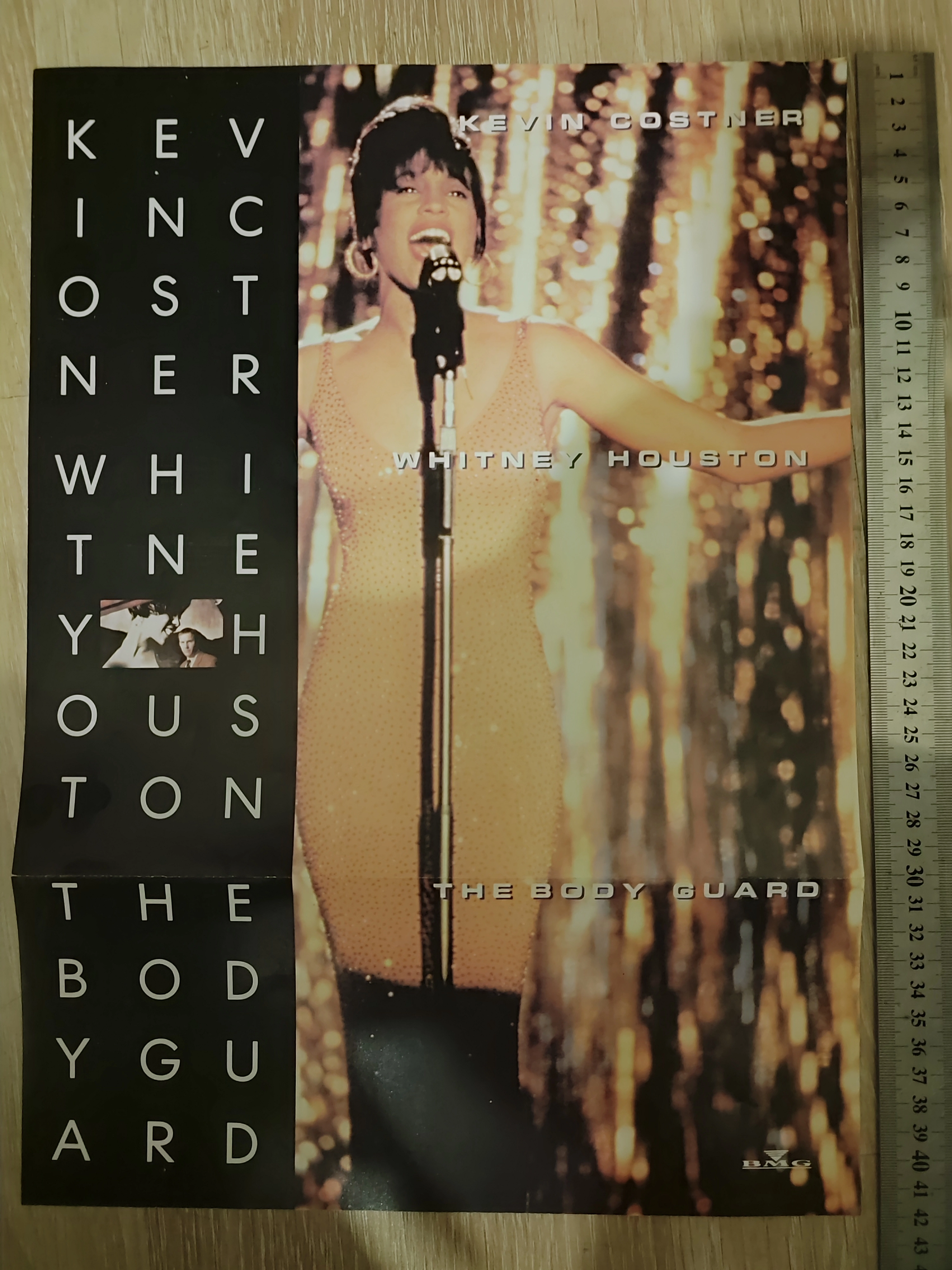 THE BODYGUARD - Whitney Houston / Soundtrack  Nadir 1992 Güney Kore Basım Albüm  Plak Posterli 2.EL