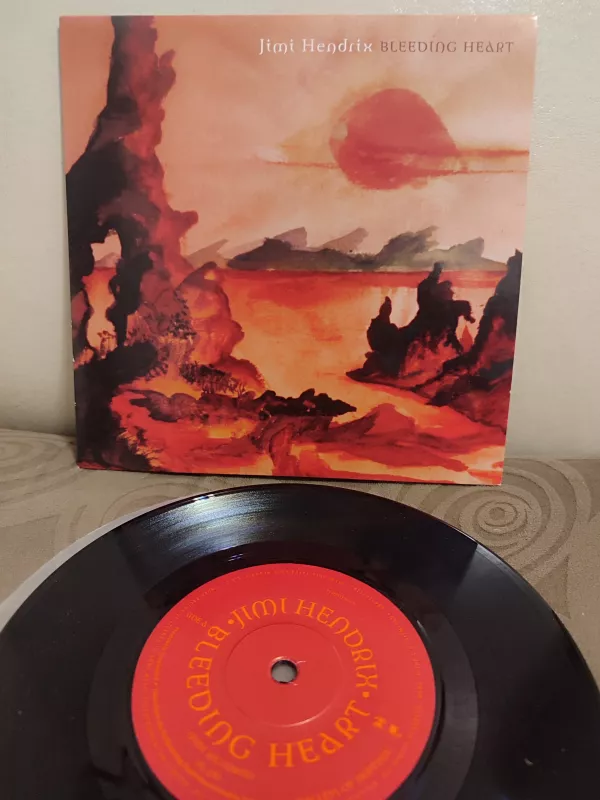 JIMI HENDRIX - Bleeding Heart / Peace In Mississippi 2010 EU Basım 45lik Plak Limited Edition 2.el